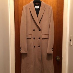 NWT Camel double breasted coat
